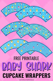 Incredibles 2 cupcake topper, incredibles 2 party, incredibles 2 download, incredibles 2, party ideas, pixar party, birthday invite. Free Printable Baby Shark Cupcake Wrappers Baby Shark Party