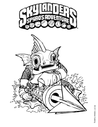 Printable skylanders coloring page to print and color. Print Page Gill Grunt Star Coloring Pages Coloring Pages Cartoon Coloring Pages