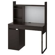 Das oberste bord des anbauelements kann für bücher, cds und dvds genutzt werden. Micke Schreibtisch Schwarzbraun 105x50 Cm Hier Einkaufen Ikea Deutschland