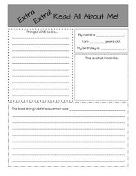 You'll get a free pdf with our top ten photography tips, too! All About Me Newspaper Template By Are We There Yet Tpt
