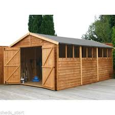 Wooden Workshop Shed 15ft X 10ft Large Sheds Timber Building Garden Garage 15x10 Ebay Garden Sheds For Sale Wooden Workshops Sheds For Sale
