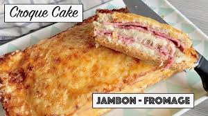 Recette Croque Cake Jambon Fromage Ba C Chamel Youtube Cake Jambon Fromage Recette Croquant Recettes De Cuisine