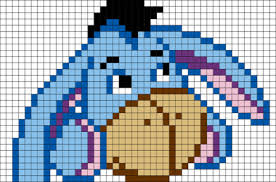Eeyore Winnie The Pooh Pixel Art Pixel Art Dessin Pixel Pixel Art Stitch