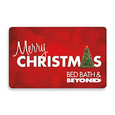 Through october 31st, bed bath & beyond is offering new beyond+ members a free $29 bonus card when you sign up! Merry Christmas Tree Gift Card Bed Bath Beyond