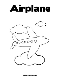 For boys and girls, kids and adults, teenagers and toddlers, preschoolers and older kids at school. Airplane Flying In The Clouds Coloring Page Airplane Coloring Pages Transportation Preschool Airplane Crafts
