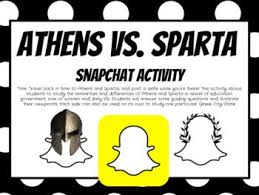 See more ideas about activities for kids, activities, kids. A Slight Twist On The Usual Compare And Contrast Activity For Athens And Sparta Students Will Complete A Snapchat Story For An Athens And Sparta Athens Sparta