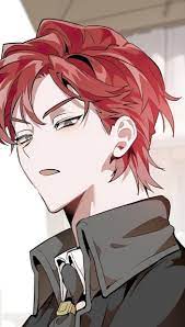 Pin By The Silver On Cale Henituse Drawing Cartoon Faces Red Hair Anime Guy Cute Anime Guys