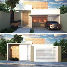 Resultado de imagen para portones y muros modernos frontis de. Fachadas De Casas Pequenas 50 Ideias Dicas E Projetos Incriveis Dicas Decor