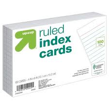 Productivity > making an index card holder. 100ct 4 X 6 Ruled Index Cards White Up Up Target