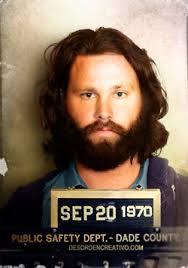 A Colour Mugshot Of Jim Morrison September 1970 Miami Dade Jim Morrison The Doors Jim Morrison Morrison