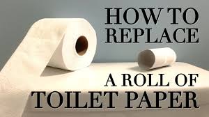 The toilet paper may hang over (in front of) or under (behind) the roll. How To Replace A Freaking Roll Of Toilet Paper The Right Way Youtube