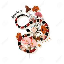 Maybe you would like to learn more about one of these? Trendy Snake With Flowers Graphic Design Vector With Wording Royalty Free Cliparts Vectors And Stock Illustration Image 106210636