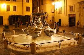 Palazzo pamphili, piazza navona, moor szökőkút, róma, olaszország, nagykövetség, brazília. Fontana Delle Tartarughe