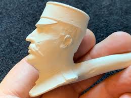 Vintage Unused 19th Century Boer War British General Redvers Buller Clay  Pipe