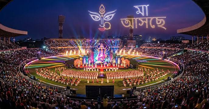 Mahalaya | দেবীপক্ষের সূচনা, আজ ইডেনে মেগা আয়োজন, ৩ হাজার ঢাক ও ড্রোনের আলোয় মা দুর্গার আবাহন