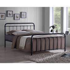 arabella metal hospital style double bed black black bed frame iron bed frame black metal bed