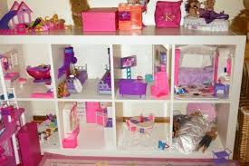 Ikea Shelf Makes The Perfect Eight Bedroom Barbie House Much Cheaper Than Buying A Real Barbie House Barbie House Real Barbie Ikea Shelves