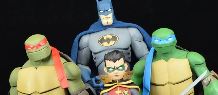DC Collectibles: Batman vs Teenage Mutant Ninja Turtles GameStop Exclusive  Batman & Leonardo and Robin & Raphael Review