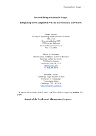 Please be informed that changing an email address from @mail.ru domain or a phone number is not possible. Pdf Successful Organizational Change Integrating The Management Practice And Scholarly Literatures