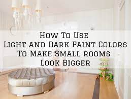 That's because of something called the light reflective value akin to painting with a lighter color, decorating with mirrors is a great way to make a space look larger because mirror bounce light around a room. How To Use Light And Dark Paint Colors To Make Small Rooms Look Bigger In The Woodlands Tx Streamline Painting More Llc