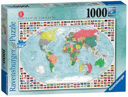 Map jigsaw puzzles assembling is not only entertaining but also educational. Puzzle Map Of The World Ravensburger 15253 1000 Teile Puzzle Weltkarten Planet Puzzles