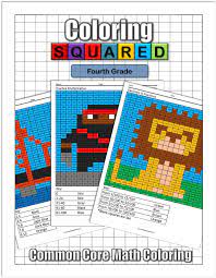 Coloring Squared Fourth Grade Coloring Squared Math Coloring 4th Grade Math Math