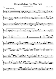 Oceans Where Feet May Fail Sheet Music For Flute Download Free In Pdf Or Midi Sheet Music Flute Music Flute Sheet Music