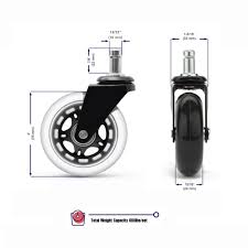 Replacement Casters Set For Ikea Office Chairs Our 3 Inch Chair Wheels For Hardwood Floors Protect Them Bett Office Chair Wheels Office Chair Mat Caster Chairs