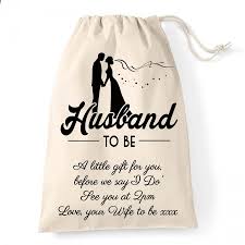 personalised wedding gift bag for the