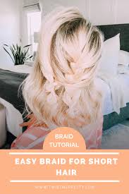 That's why breanna rutter's detailed tutorial on how to micro braid using blonde hair as a demonstration is so helpful. Easy Double Braid For Short Hair Tutorial Twist Me Pretty