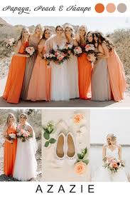 2020 Wedding Color Palette In 2020 Peach Bridesmaid Dresses Papaya Bridesmaid Dresses Fall Wedding Color Palette
