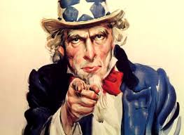 A imagem mais conhecida do Tio Sam, foi do cartunista Jam...