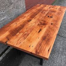 Please See Note Below On Shipping Our Reclaimed Douglas Fir Dining Table With H Style Steel Le Dining Table Reclaimed Wood Dining Table Wood Dining Table