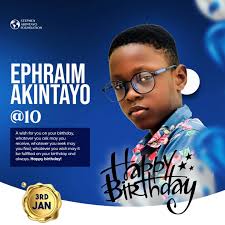 Today, I celebrate my amazing son, Ephraim, who clocks 10 years old. From  the moment you were born, you've been nothing but a bundle of joy,  radiating light, laughter, and love into