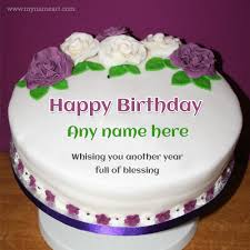 Write name on birthday cakes and cards wishes to her family. The Best Happy Birthday Cake With Name