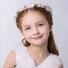 KMALL Pink Corona Flowers Hair Adjustable Flower for Bride Bridesmaid  Rhinestone Pearl Honor Girl for Wedding Photography Crown Wreath Flowers  Headband Flowers : Amazon.se: Beauty