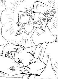 Through faith, he was able to get through these bad years until things turned. Angel Talk To Joseph Bible Coloring Pages Jesus Coloring Pages Bible Verse Coloring Page