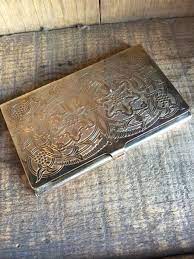 Design custom business card holders to make a fabulous first impression on colleagues, clients, and potential business partners. Silver Gold Tint Business Card Holder Case 1993 Marking As Is Boardwalk Vintage