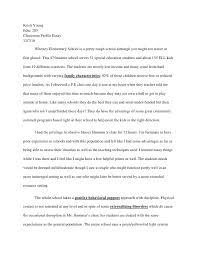 Example Of Profile Essay Essay Essay Examples Sample Essay