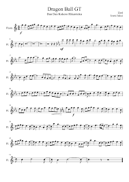 Scans for new or changed files are done every 15 minutes. Dragon Ball Gt Opening Dan Dan Kokoro Hikareteku Flute Flauta Sheet Music For Flute Solo Musescore Com