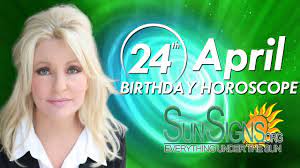 You are a determined person and you intuitively know that with patience, you can accomplish anything you set out to do. April 24 Zodiac Horoscope Birthday Personality Sunsigns Org