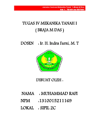 Nahwu wadhih yang ada kunci jawabanya. Tugas 4 Mekanika Tanah I