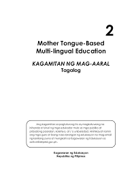 K To 12 Grade 2 Learning Material In Mother Tongue Based Mtb Mle 2nd Grade Worksheets 2nd Grade Grade 1 Lesson Plan