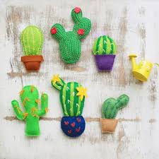 Miniature Cactus Succulent Cacti Felt Cactus By Miracleinspiration Felt Ornaments Felt Crafts Felt Succulents