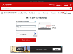 Gift card merchant jc penney provides you a gift card balance check, the information is below for this gift card company. Jcpenney Gift Card Balance Check Balance Enquiry Links Reviews Contact Social Terms And More Gcb Today