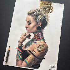 Dans l'histoire de l'art, l'artiste se doit de maîtriser l'exercice du dessin. Magnifiques Dessins Aux Crayons Par L Artiste Ennife