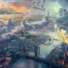 Disney Images The Thomas Kinkade Company Art Thomas Disney Art Disney Canvas Paintings