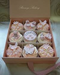 Cupcake Giftbox London Baby Girl Cupcakes Baby Cupcake Baby Shower Cakes
