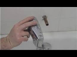 Fixing your leaky bathtub faucet will not only save you money on your water bills, it will prevent unsightly stains from forming in your bathtub. Faucet Repair How To Fix A Bathtub Faucet That Sprays Out When The Shower Is On Youtube