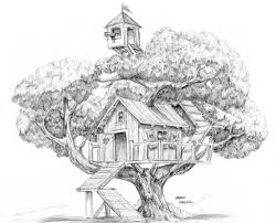 Cmc Clubhouse Tree House Drawing House Drawing Drawings